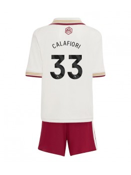 Arsenal Riccardo Calafiori #33 Replika Tredje Kläder Barn 2025-26 Kortärmad (+ byxor)